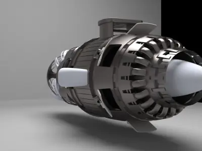 Racer engine 3D model
