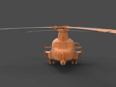 CH-47 chinook helicopter - chinook helicopter 3D print model