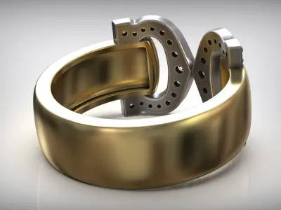 Luxury Diamond Ring Free 3D Jewelry Free 3D print model