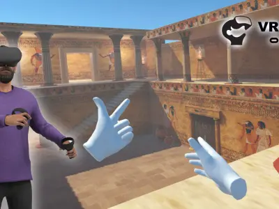 Temple of the Pharaoh VR Low-poly 3D model