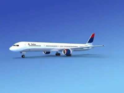 Boeing 757-300 Delta 2 3D model