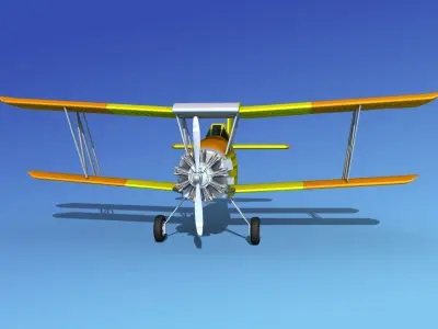 Grumman G-164 AgCat V04 3D model