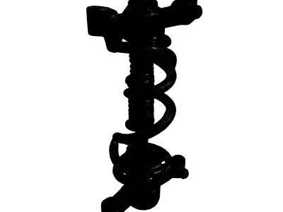 Realistic Car Suspension 3D Model Low-poly 3D model