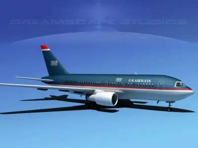 Boeing 767-200ER US Air 3D model