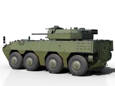 4 coatings of PLA Army ZBL191 ZBL-191 Infantry Fighting Vehicle Low-poly 3D model