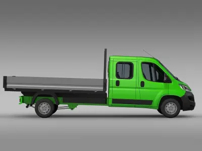 Citroen Relay Crew Cab Truck 2017 3D model