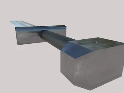 Sword metal 3D model
