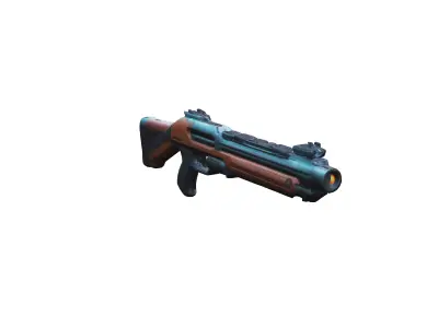 scifi shotgun 3D model