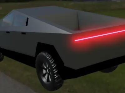 Cyber Truck Low-poly 3D model