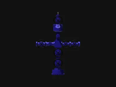 LAND RIG CHRISTMAS TREE 3D model