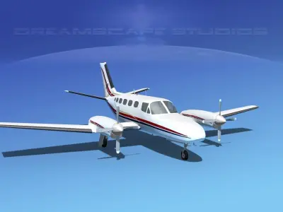 Cessna 441 Conquest II V01 3D model