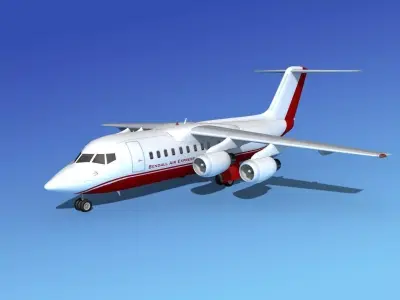 BAe 146-200 Bendall Air Express 3D model