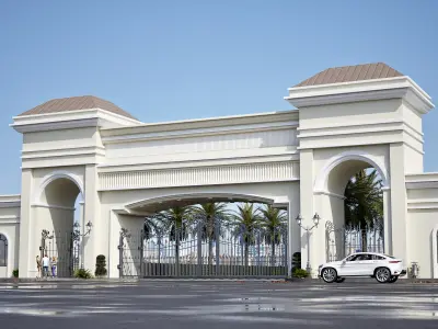 Entrence gate 3D model