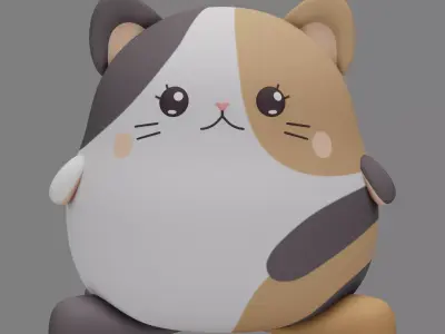 Plush Cat 3D model