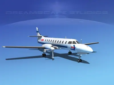 Swearingen SA226 Metroliner SEUR 3D model