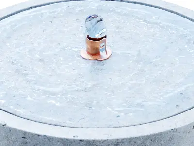 Evita Concrete Fountain 3D model