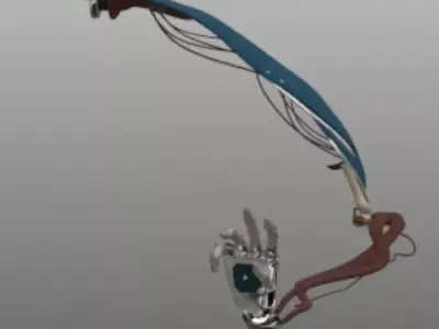 Cyber Arm Low-poly 3D model