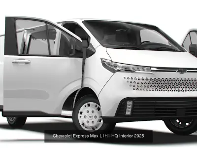Chevrolet Express Max HQ Interior 2025 3D Model Collection