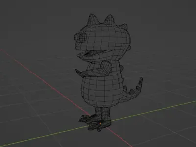 Dino Plushie 3D model