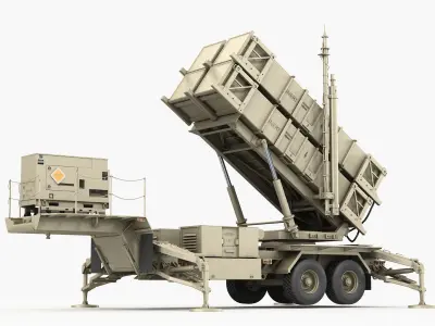 MIM-104 Patriot launcher 3D model