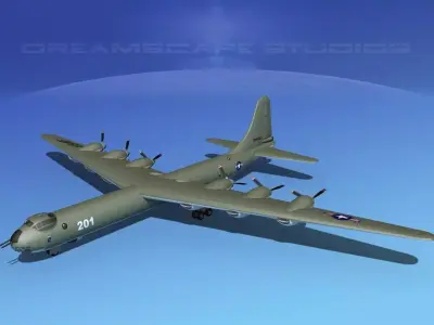 Convair B-36A Peacemaker Trainer 3D model