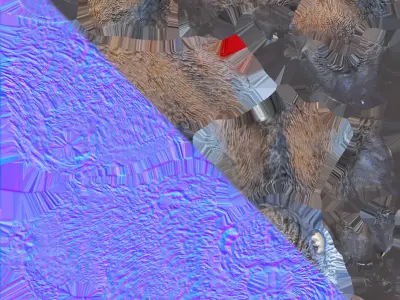 Mandrill baboon 3D model