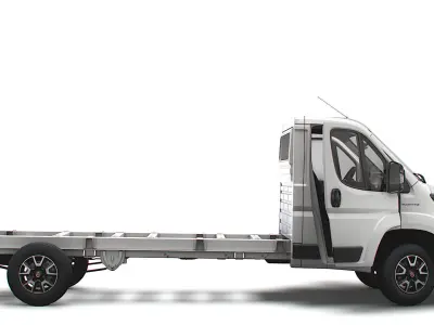 Fiat Ducato Chassis Truck SCab 4300WB HQInterior 2023 3D model