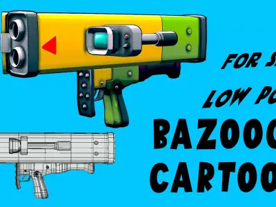 BAZOOCA CARTOON Low-poly 3D model