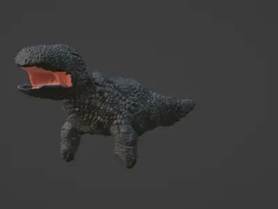 free sea monster titan model Free 3D model