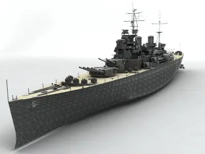 King George V Class Battleship 3D model