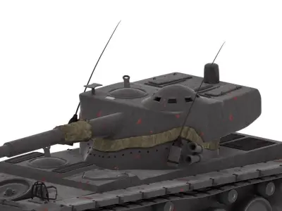 Tank AMX-13 105mm 3D model