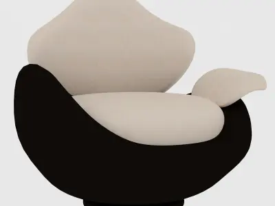 Two-color armchair  Free 3D model