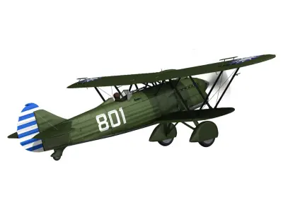 Fiat CR 32 - Chinese Nationalist Air Force 3D model