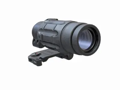 3X Magnifier Low-poly 3D model