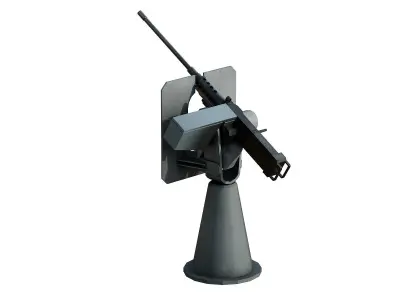 50 Caliber Machine Gun 3D model