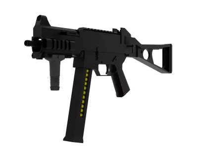 UMP 45 Low-poly 3D model