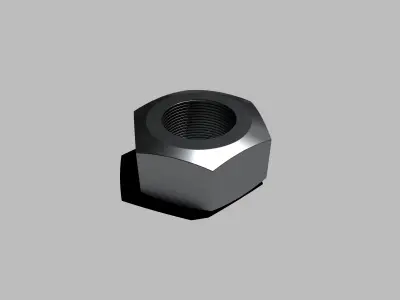 Hex nut 3D model