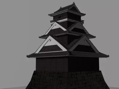 Japanese Castle 3D model
