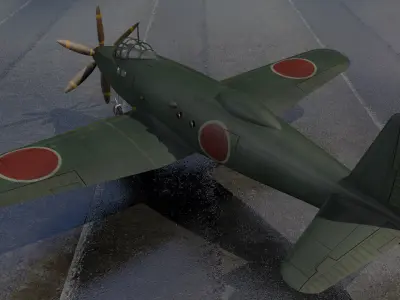 Yokosuka R2Y1 Keuin 3D model