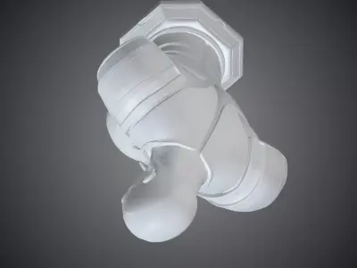 Cybernetic Warrior Bust Futuristic Cyborg Soldier PM-328 3D print model
