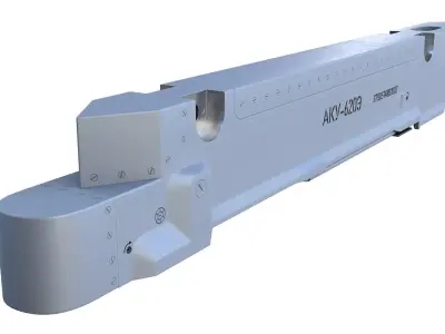 AKU-620E Aircraft Ejection Device Low-poly 3D model