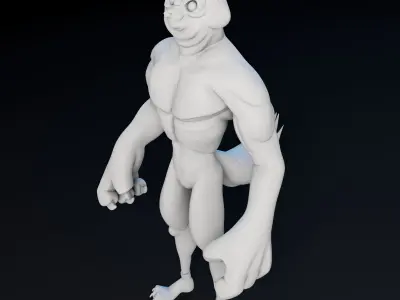 Kitty Cat Dude - 3D Print Model 3D print model