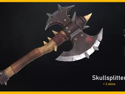 Skullsplitter Low-poly 3D model
