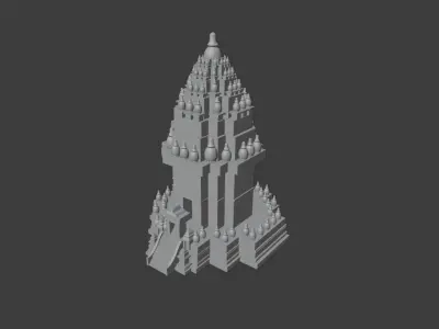 Prambanan Temple 3D model 3D model