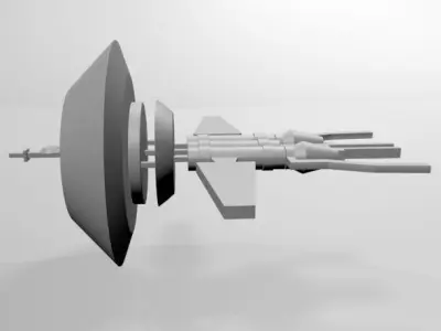 Space Transport 01 3D model