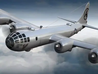 Boeing B-29 Superfortress Bomber 3D model