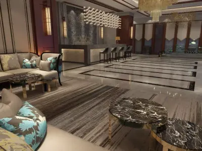 The Hotel Lobby 6 3D model