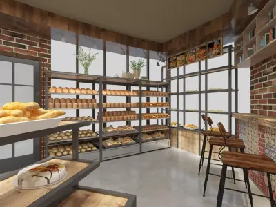 Bakery Shop Design 3D model