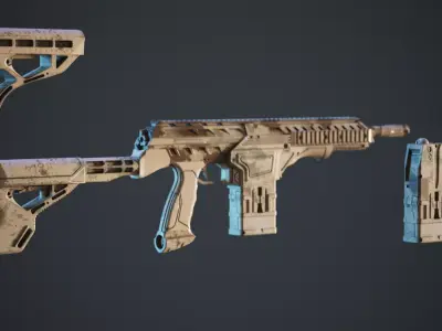 Paintball Maker 2 Low-poly 3D model