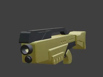 3D GUN SciFi 3D model
